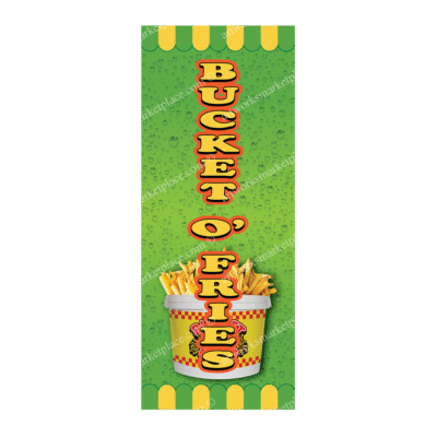Rectangle Flag For Bucket O' Fries