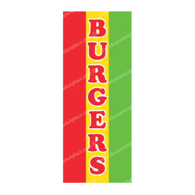 Rectangle Flag For Burgers
