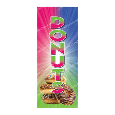 Rectangle Flag For Donuts