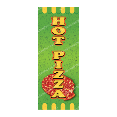 Rectangle Flag For Hot Pizza