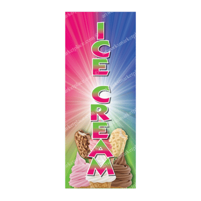 Rectangle Flag For Ice Cream