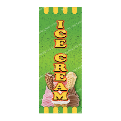Rectangle Flag For Ice Cream