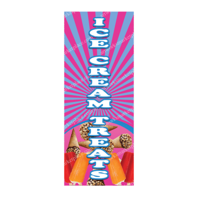 Rectangle Flag For Ice Cream Treats
