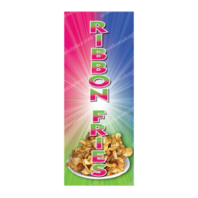 Rectangle Flag For Ribbon Fries