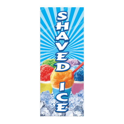 Rectangle Flag For Shaved Ice (Option 2)