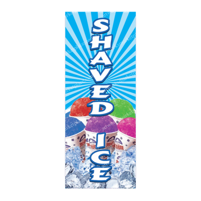 Rectangle Flag For Shaved Ice (Option 3)