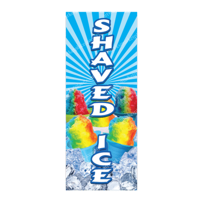Rectangle Flag For Shaved Ice (Option 4)